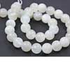 Natural Rainbow Moonstone Smooth Polished Round Ball Beads 14 Inches - Size 12mm 